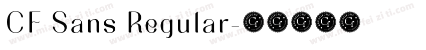 CF Sans Regular字体转换